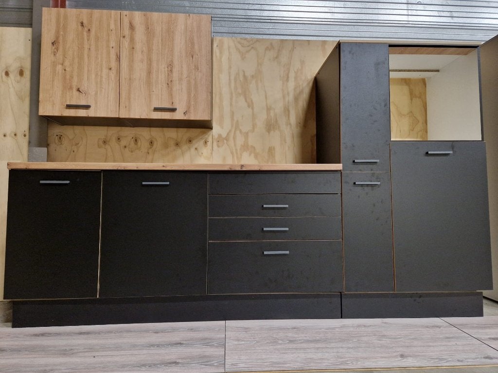 keuken zwart 280 cm topdeal beste actie en beste koop softcl, Overige materialen, Info@homebed.nl, Zwart, Homebed