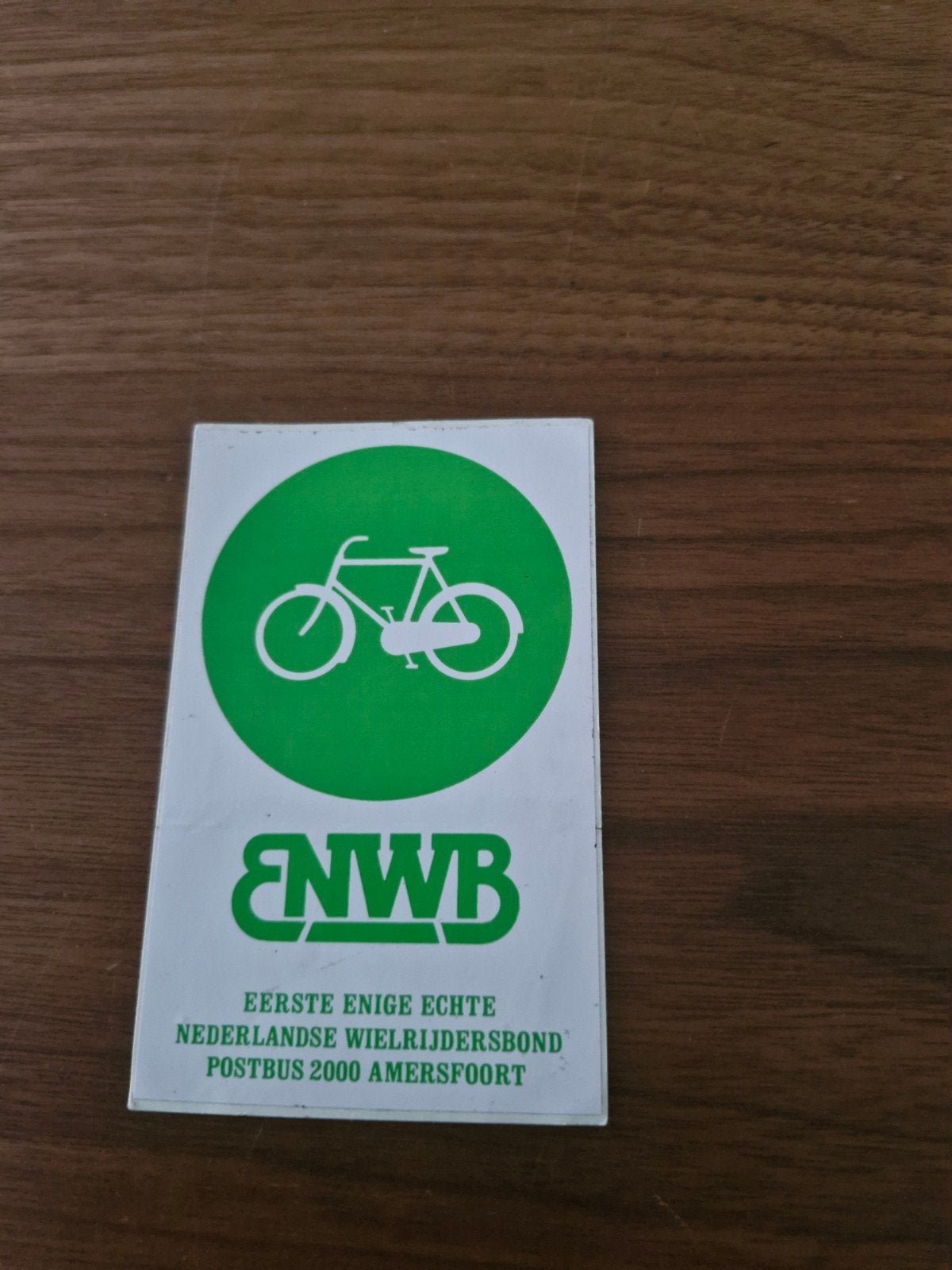 966 Vintage ANWB sticker 12 x 7 cm, Hobby en Vrije tijd, Ophalen of Verzenden