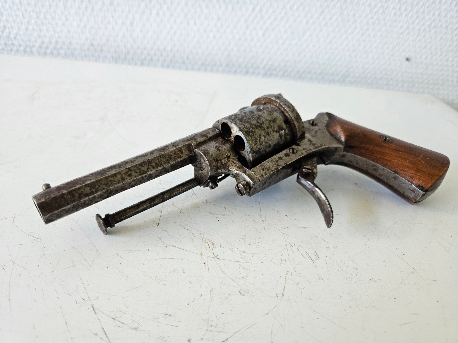(VRIJGESTELD!) penvuur revolver 6mm uit 1870, Ophalen of Verzenden, Landmacht, Nederland