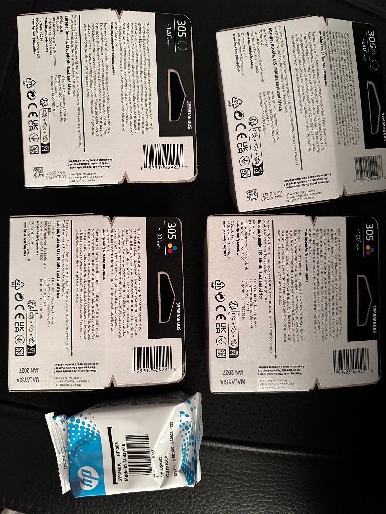 5 originele HP 305 en 305XL cartridges nieuw, Ophalen, Nieuw, Cartridge, HP