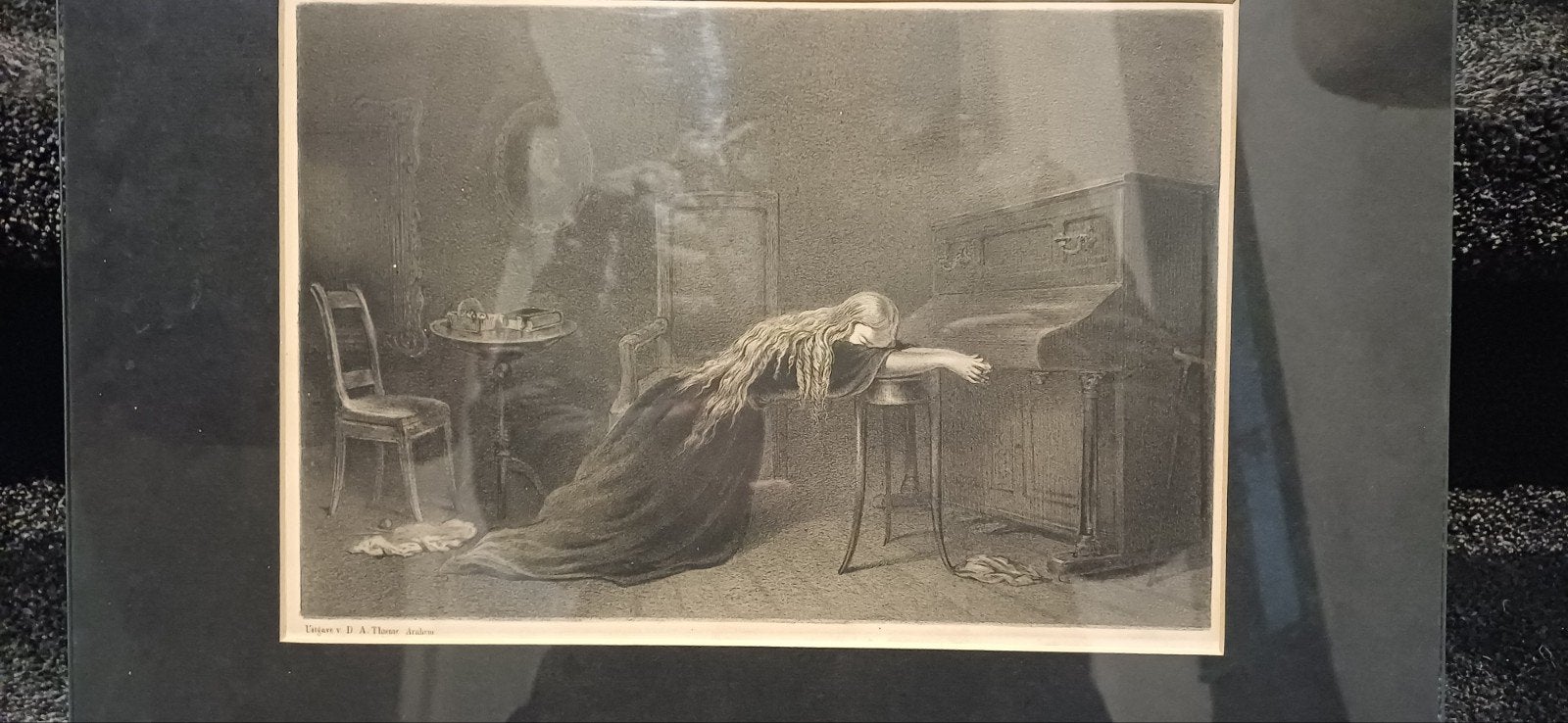 Prachtige schets 'DE WEES' uitgave D.A. Thieme, Anno 1864, Antiek en Kunst, Dagelijks leven, 1800 - 1899, Overige technieken, Ophalen of Verzenden