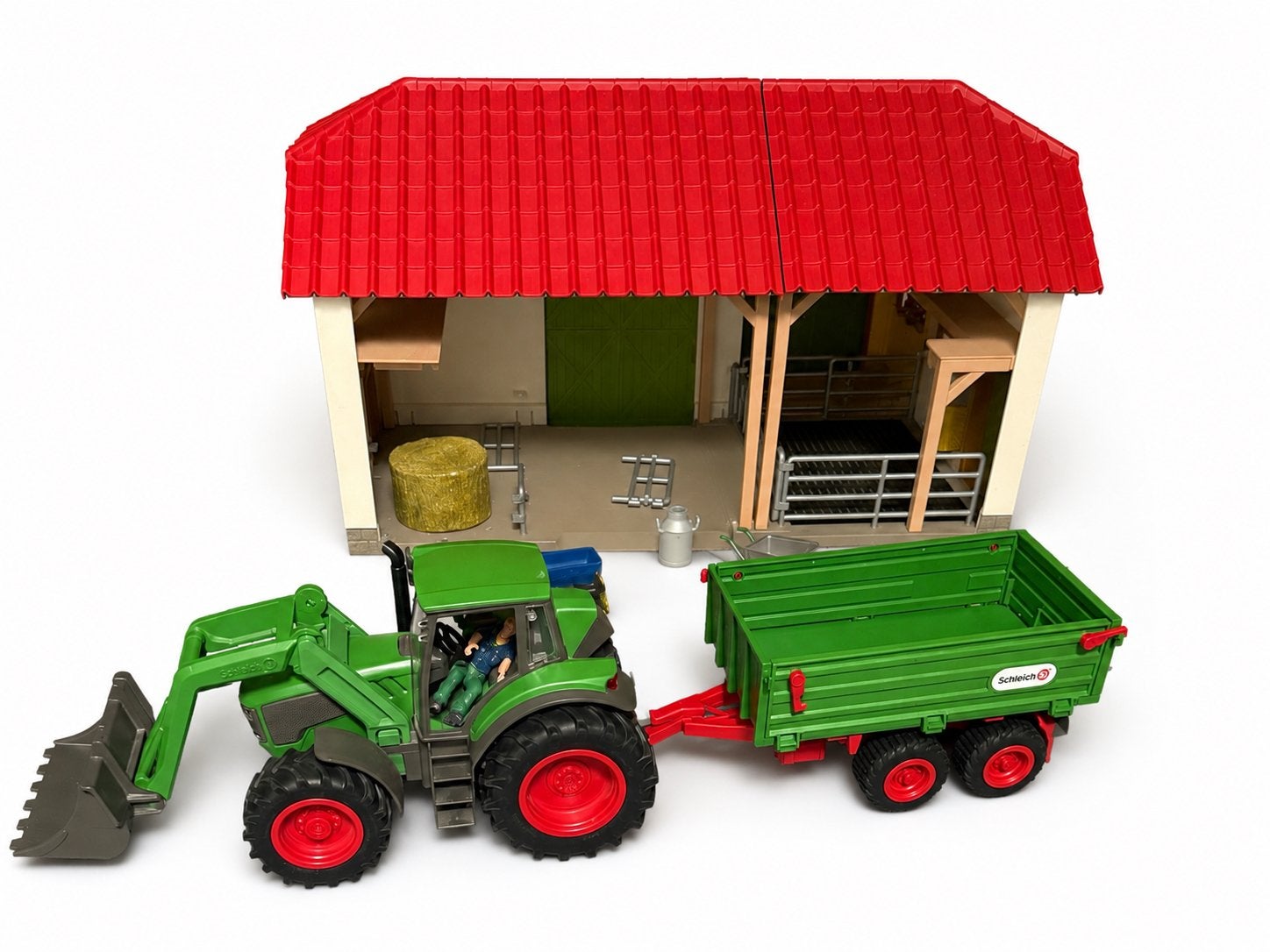 Schleich boerderij met tractor, Ophalen, Gebruikt, Jongen of Meisje
