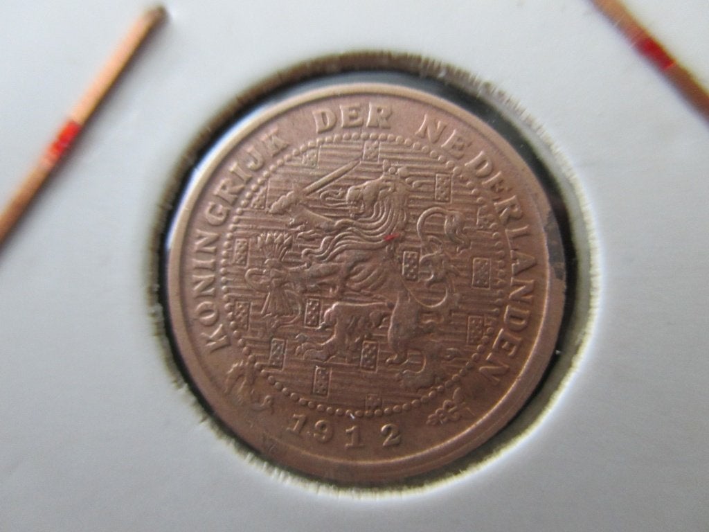 Halve cent 1912, Ophalen of Verzenden, Koningin Wilhelmina, Overige waardes, Losse munt