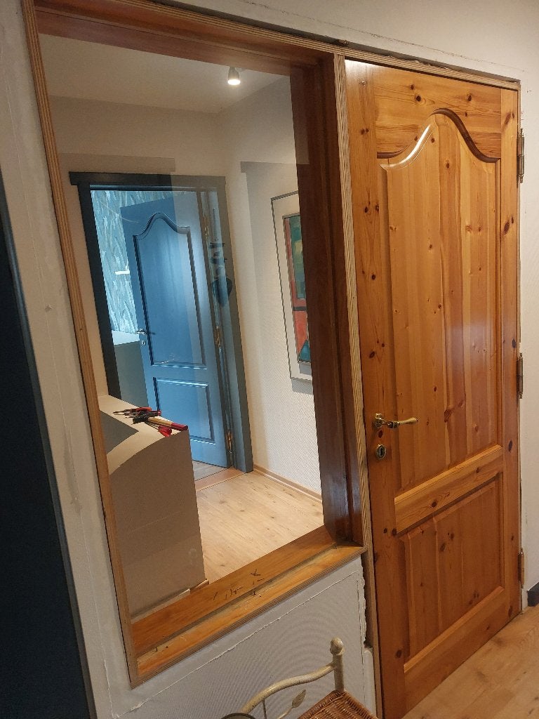 Vol grenen deur GRATIS!!, Doe-het-zelf en Verbouw, Ophalen, Gebruikt, 80 tot 100 cm, Binnendeur