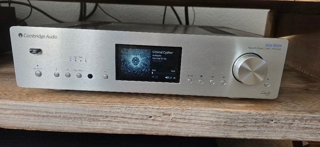 Cambridge Audio Azur 851N netwerkspeler  zilverkleur, Ophalen, Zo goed als nieuw, 120 watt of meer, Overige merken