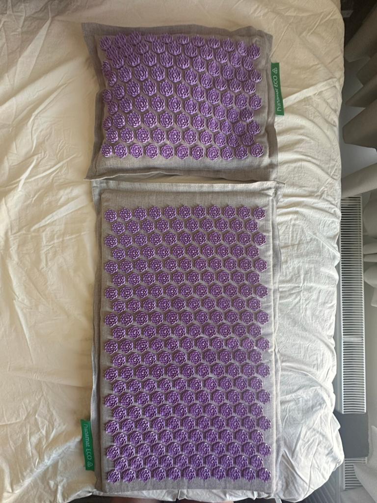 Pranamat Classic Amethyst Acupressuur Mat & Kussen Set, Ophalen of Verzenden, Nieuw, Overige typen