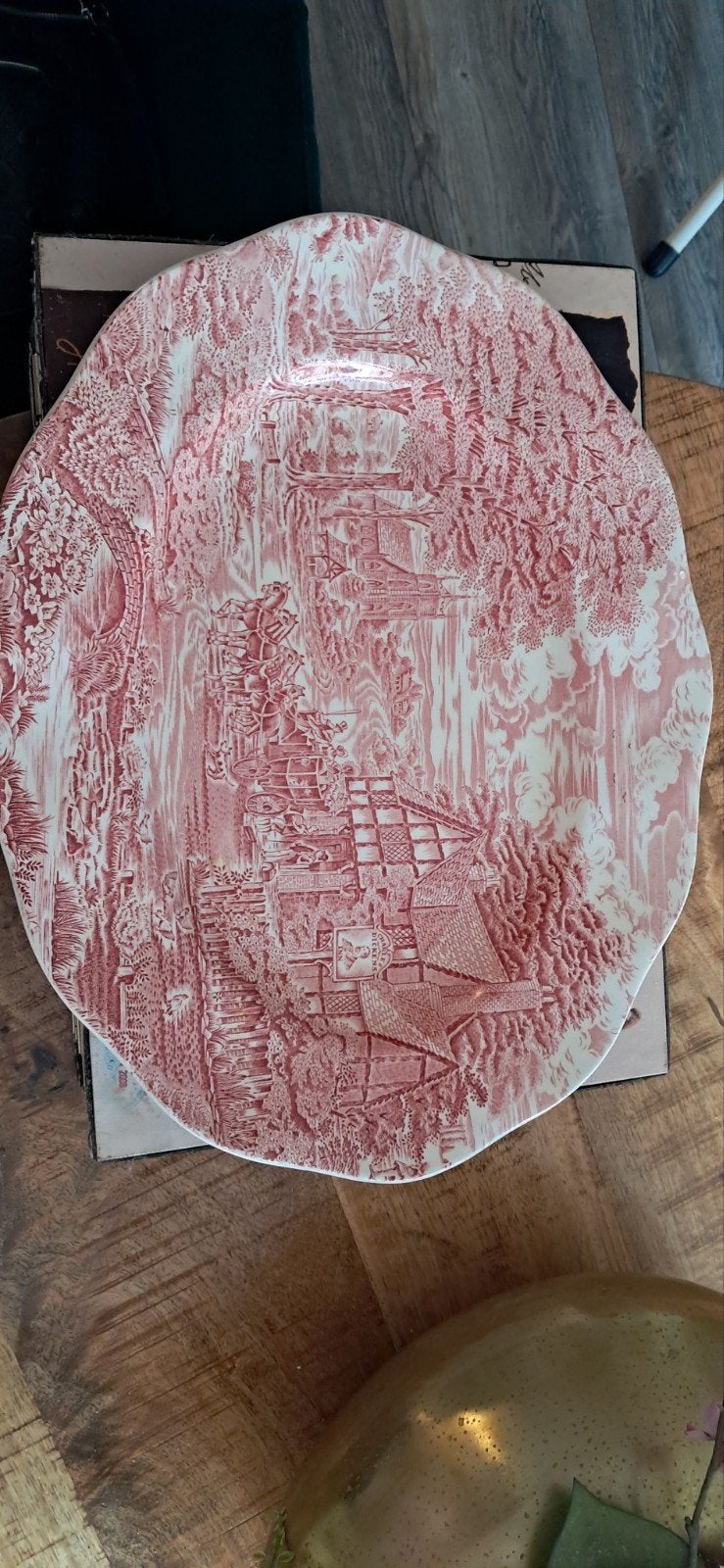 Antieke Enoch Wedgwood 'Dickens Days' serveerschaal, Ophalen of Verzenden