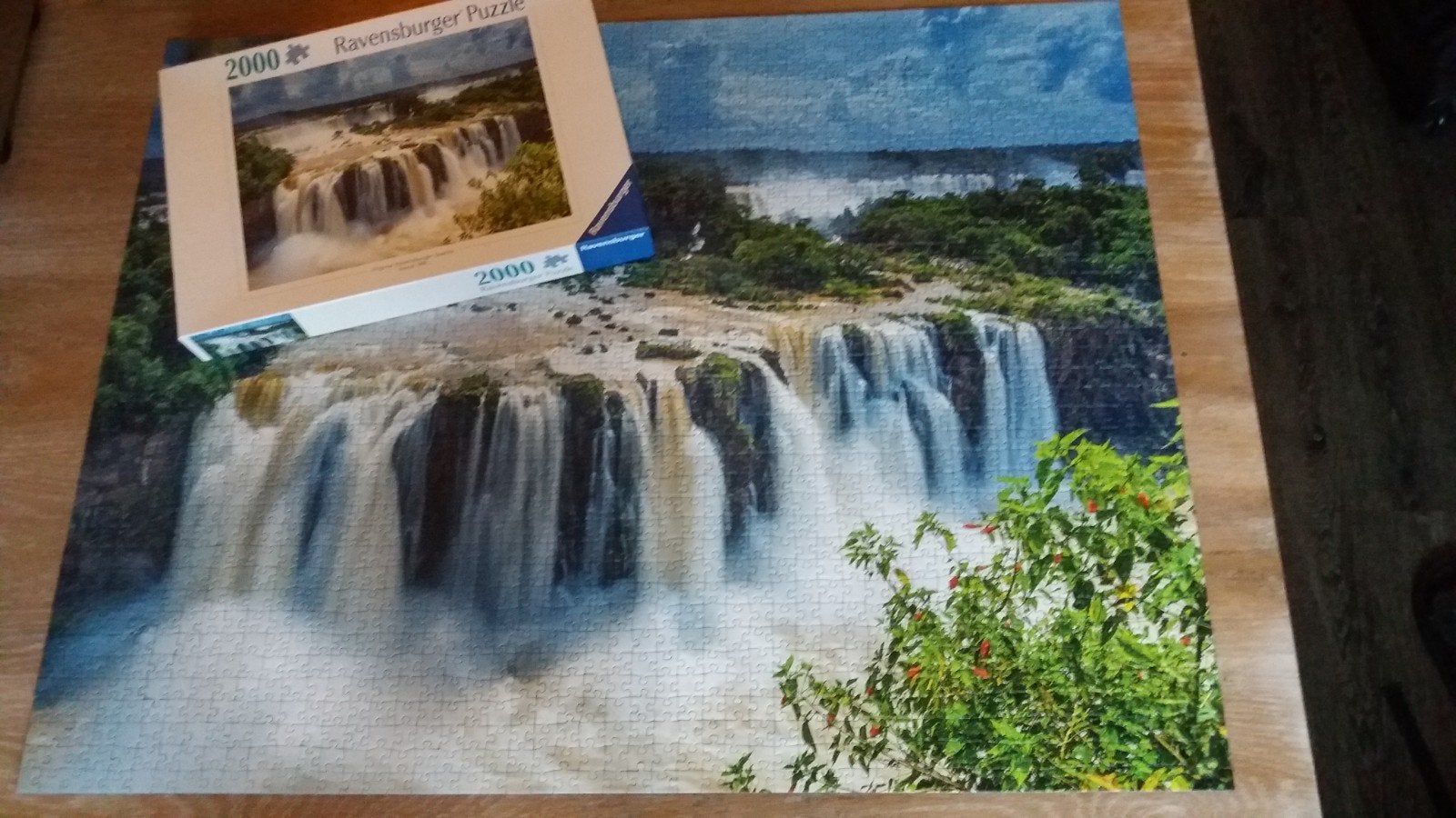 Ravensburger puzzel 2000 stukjes Iguazu Waterfalls, Brazil, Ophalen, Meer dan 1500 stukjes, Zo goed als nieuw