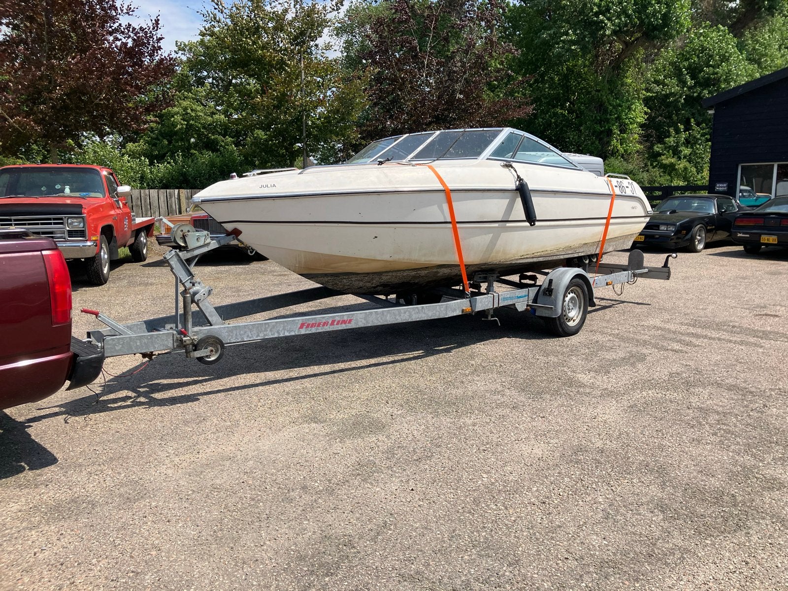 Leuke Speedboot met 3.0L 4 cilinder inboard motor en trailer, Watersport en Boten, Speedboten, Ophalen, Gebruikt, Usa, Binnenboordmotor