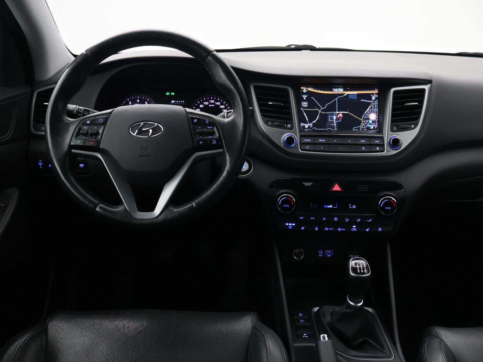 Hyundai Tucson 1.6 T-GDi 177 PK PREMIUM + AFN. TREKHAAK 1900, Auto's, Voorwielaandrijving, Gebruikt, 4 cilinders, 14 km/l