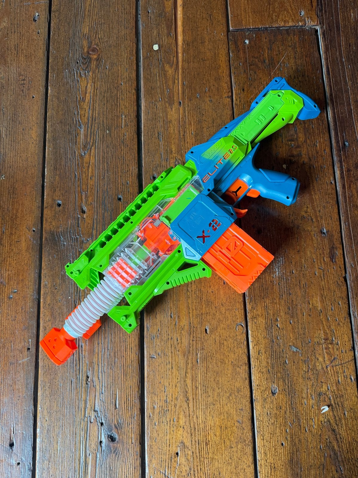 Nerf Elite 2.0 Commander RD-6 Blaster met magazijn, Kinderen en Baby's, Speelgoed | Overig, Gebruikt, Jongen of Meisje, Verzenden