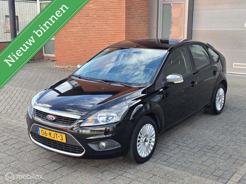 Ford Focus 1.8 Limited Flexi Fuel❄️Airco✅️Apk✅️, Euro 5, Gebruikt, 4 cilinders, Zwart