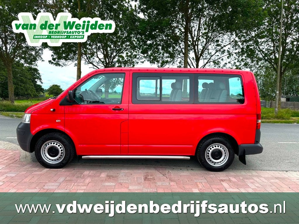 Volkswagen Transporter Kombi 2.5 TDI AUTOMAAT 174 PK! 7 PERS, Stof, Gebruikt, Overige carrosserieën, Bedrijf