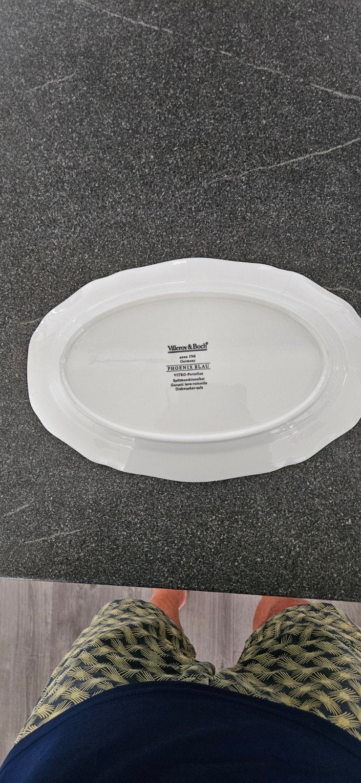 Villeroy & Boch Phoenix Blau serveerschaal, Huis en Inrichting, Ophalen, Zo goed als nieuw