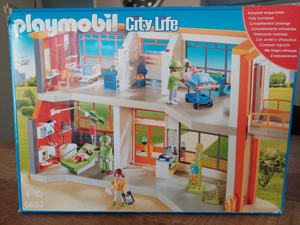 Playmobil City Life 6657 Ziekenhuis - Compleet met doos, Ophalen, Gebruikt