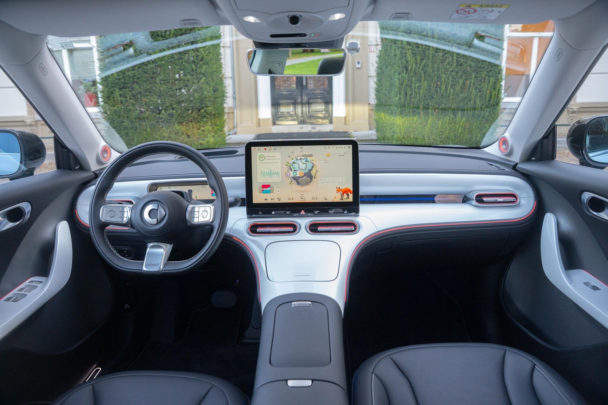smart #1 Premium 66 kWh PANO | LEDER | 360 CAM | KEYLESS | M, Auto's, Automaat, Achterwielaandrijving, Gebruikt, Zwart