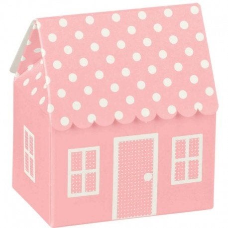 uitdeel bedankjes huis roze doosjes 40 stuks, Ophalen of Verzenden, Nieuw, Versiering, Geboorte of Huwelijk