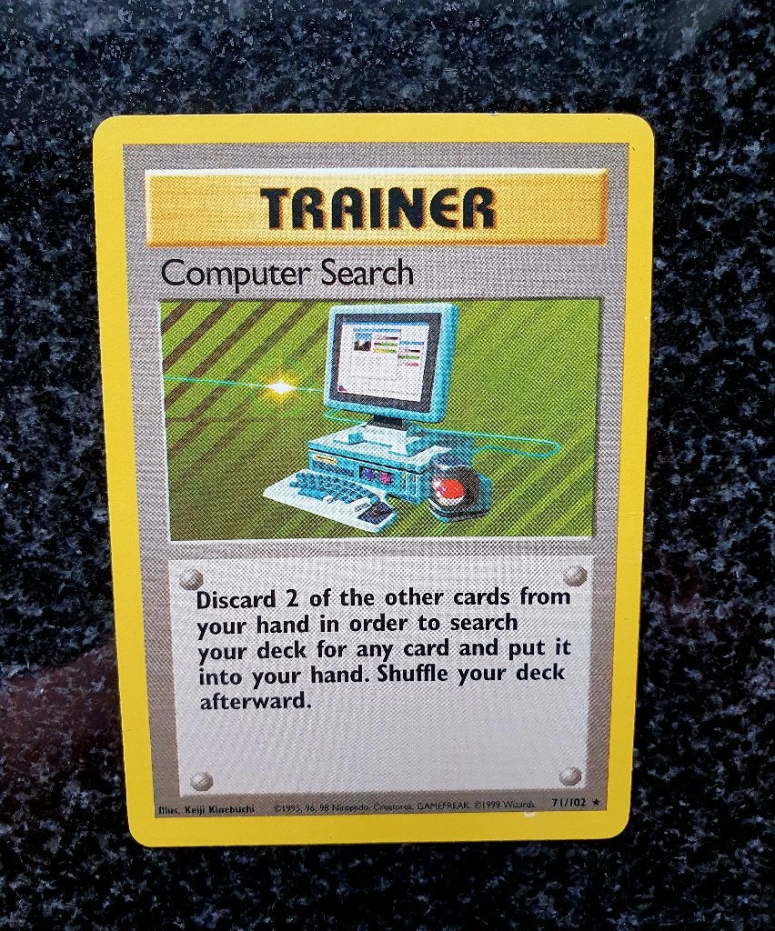 Pokemon Trainer Computer Search, Ophalen of Verzenden, Zo goed als nieuw, Losse kaart