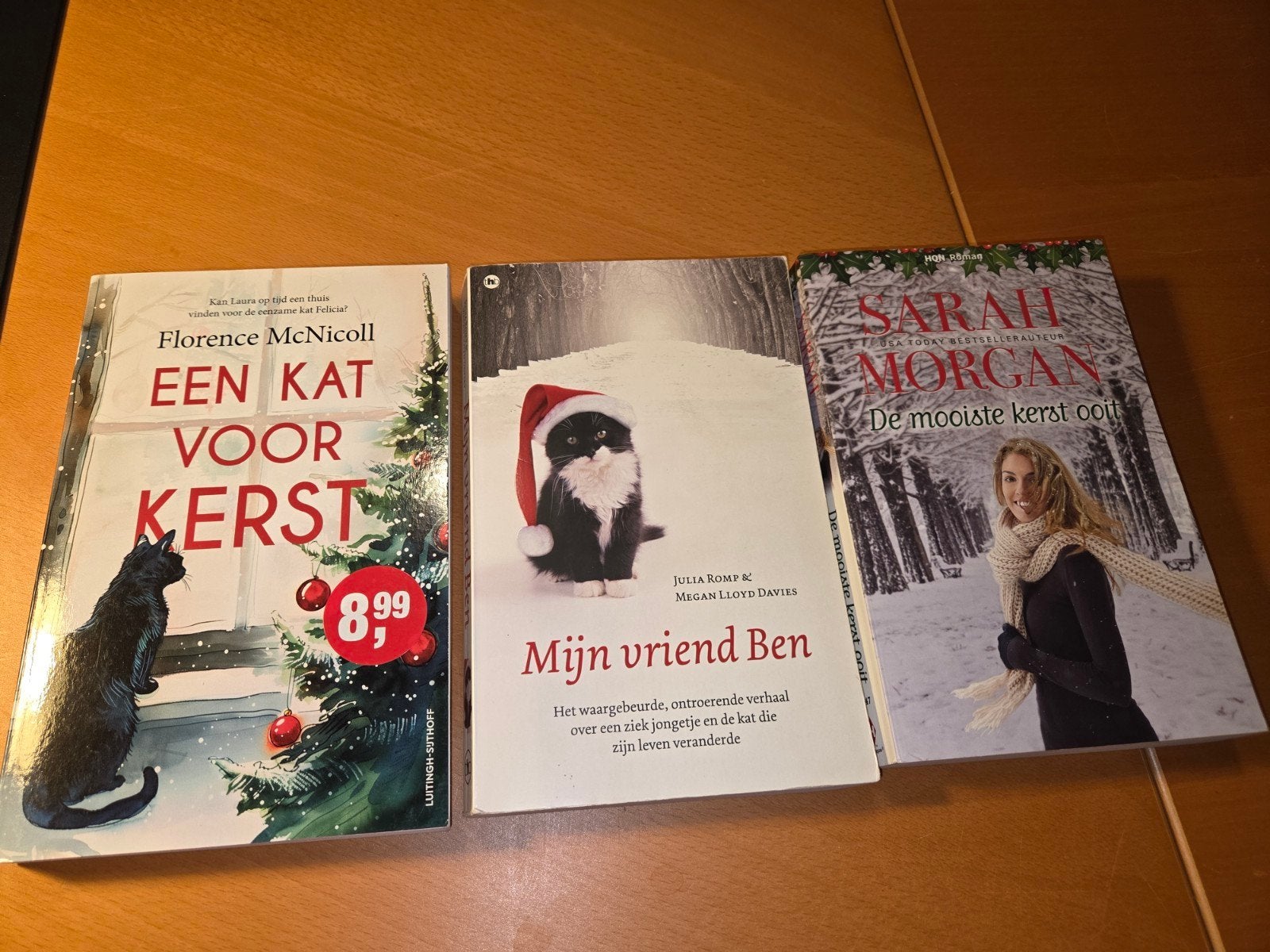 Kerstboeken, oa Een Kat Voor Kerst, Mijn Vriend Ben, Ophalen of Verzenden, Zo goed als nieuw, Florence McNicoll, Julia Romp, Megan Lloyd Davies, Sarah Morgan