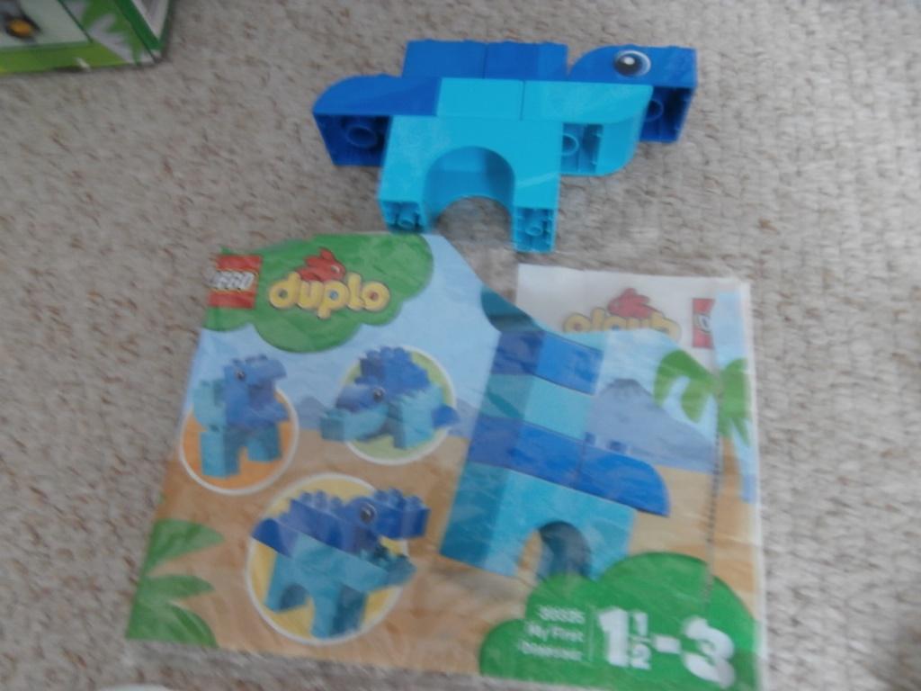 Duplo 30325 My first Dinosaur lego dinosaurus dino blauw, Kinderen en Baby's, Speelgoed | Duplo en Lego, Jurassic World, Compleet