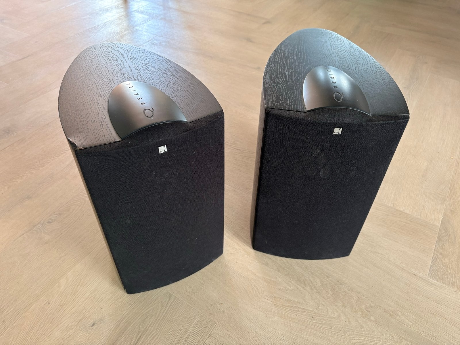 KEF iQ3 Boekenplank Luidsprekers - Zwart, Audio, Tv en Foto, Luidsprekers, Ophalen, Zo goed als nieuw, 60 tot 120 watt, Basreflex