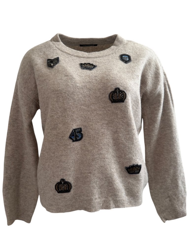 Luisa Cerano trui M, Kleding | Dames, Truien en Vesten, Maat 38/40 (M), Ophalen of Verzenden, Zo goed als nieuw, Grijs