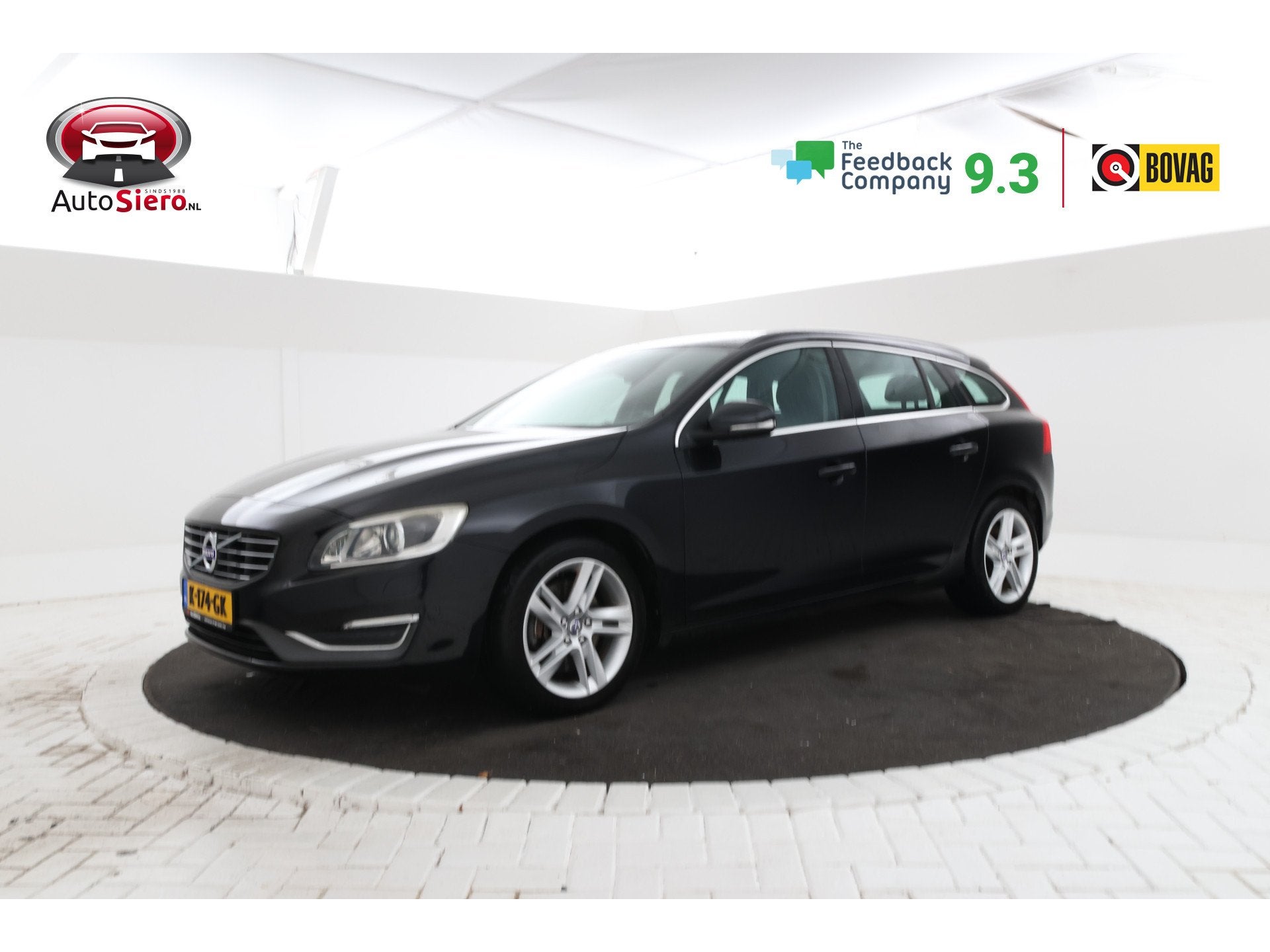 Volvo V60 2.0 T5 Summum Automaat volleder navigatie xenon me, Auto's, Volvo, Euro 5, Met garantie (alle), Zwart, Leder