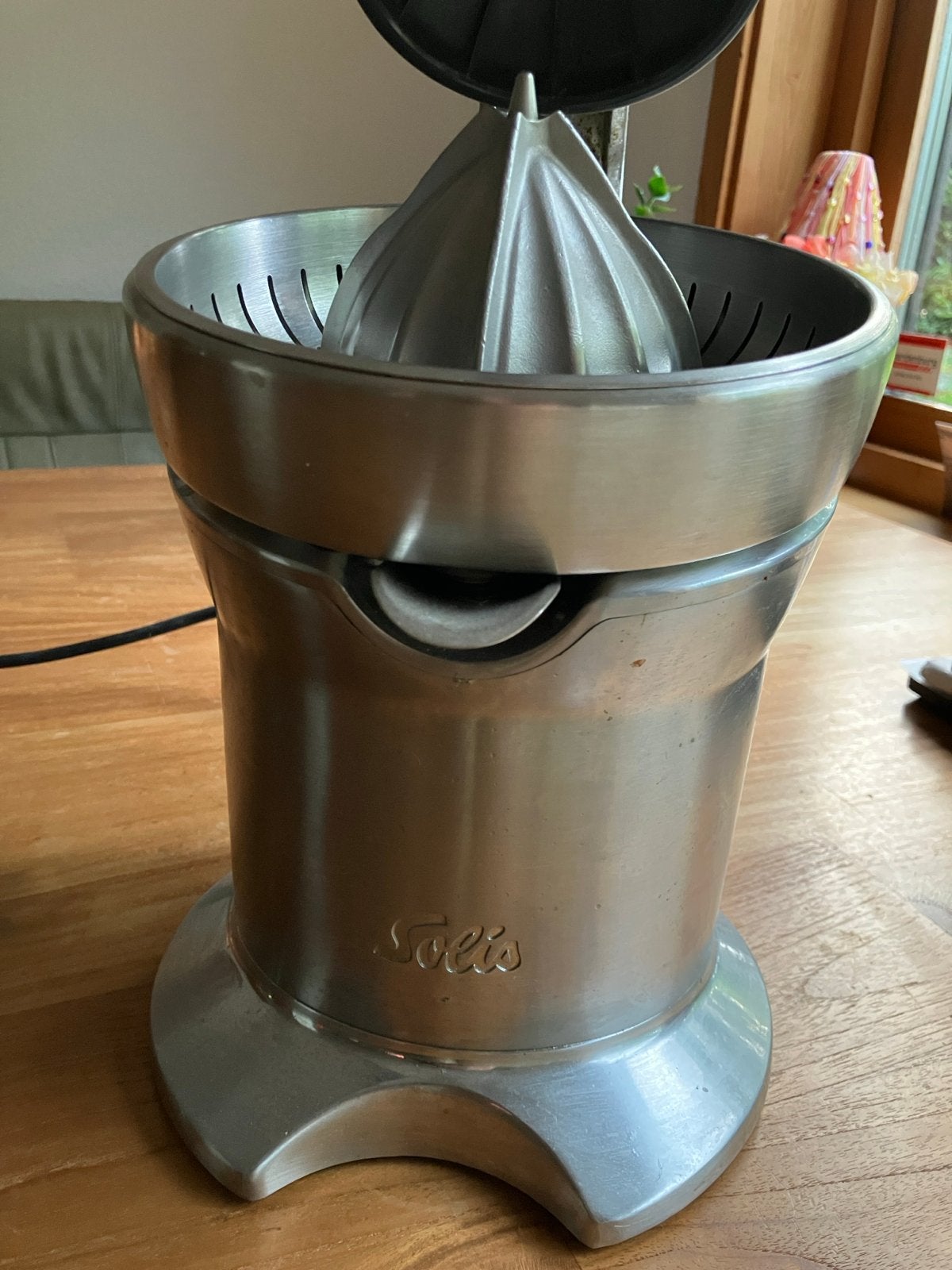 Solis Citruspers - Roestvrij staal, Minder dan 1 liter, Ophalen, Gebruikt, 1 snelheid