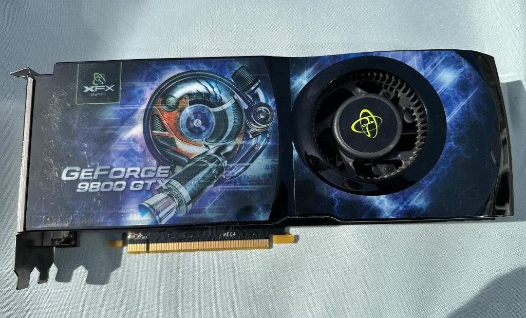 XFX NVIDIA GeForce 9800 GTX 512MB, Computers en Software, Videokaarten, Gebruikt, Nvidia, GDDR3, Tv-Out, DVI, Ophalen of Verzenden