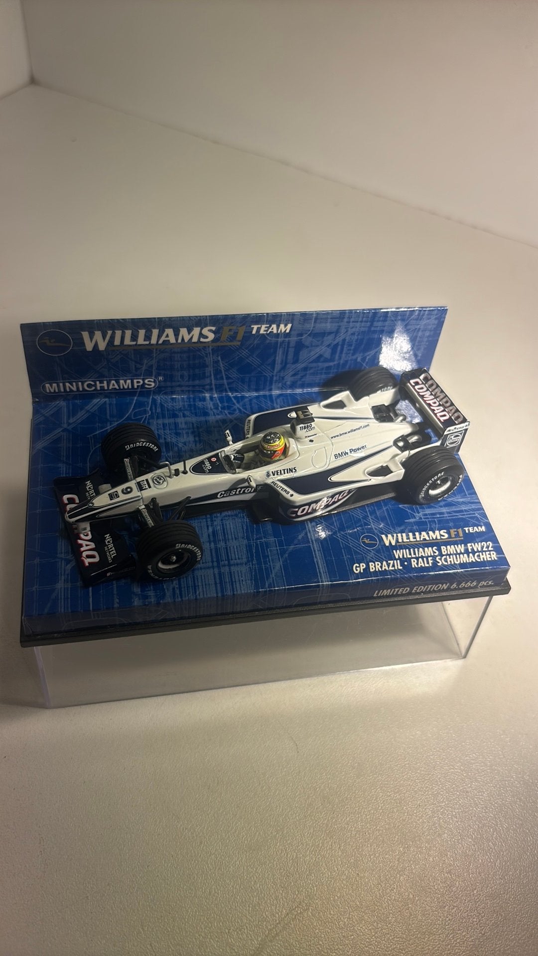 F1 williams bmw fw22 ralf Schumacher minichamps 1.43, Hobby en Vrije tijd, Auto, Ophalen of Verzenden, MiniChamps, A