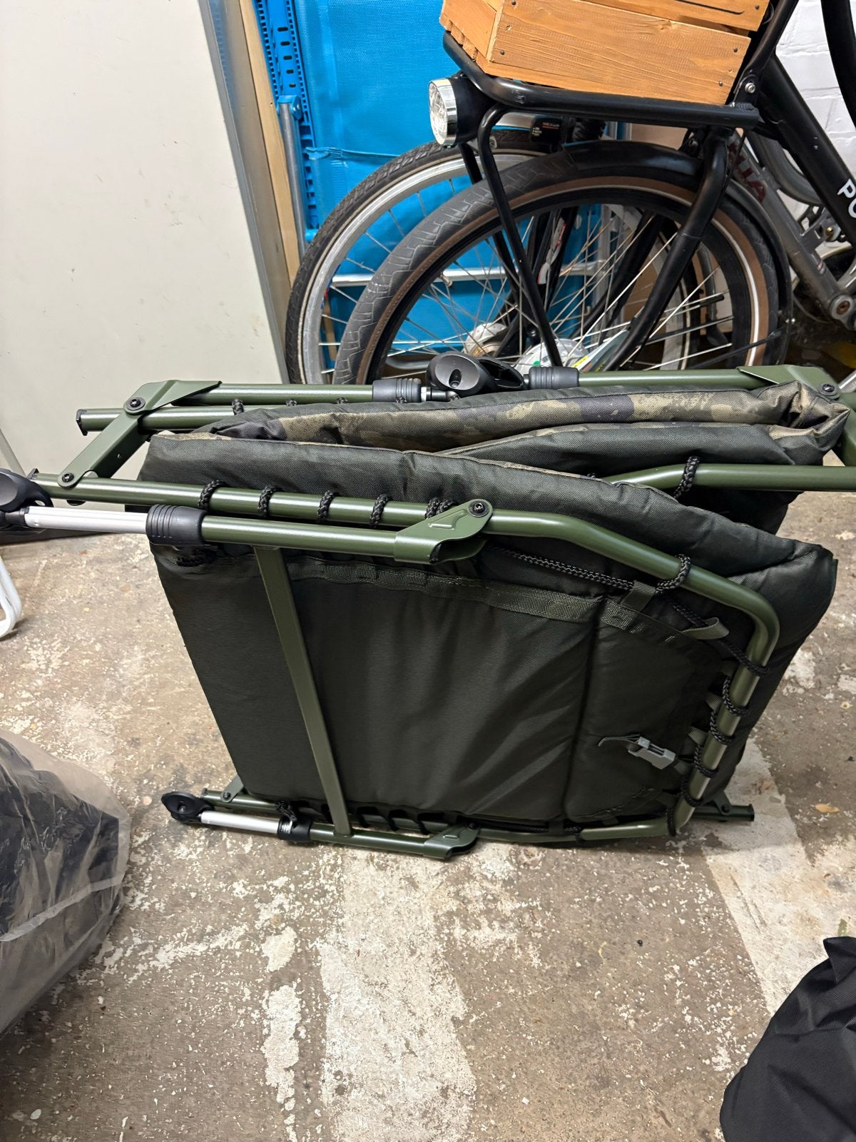 Solar UnderCover Camo Bedchair - Karpervisbed, Ophalen, Zo goed als nieuw