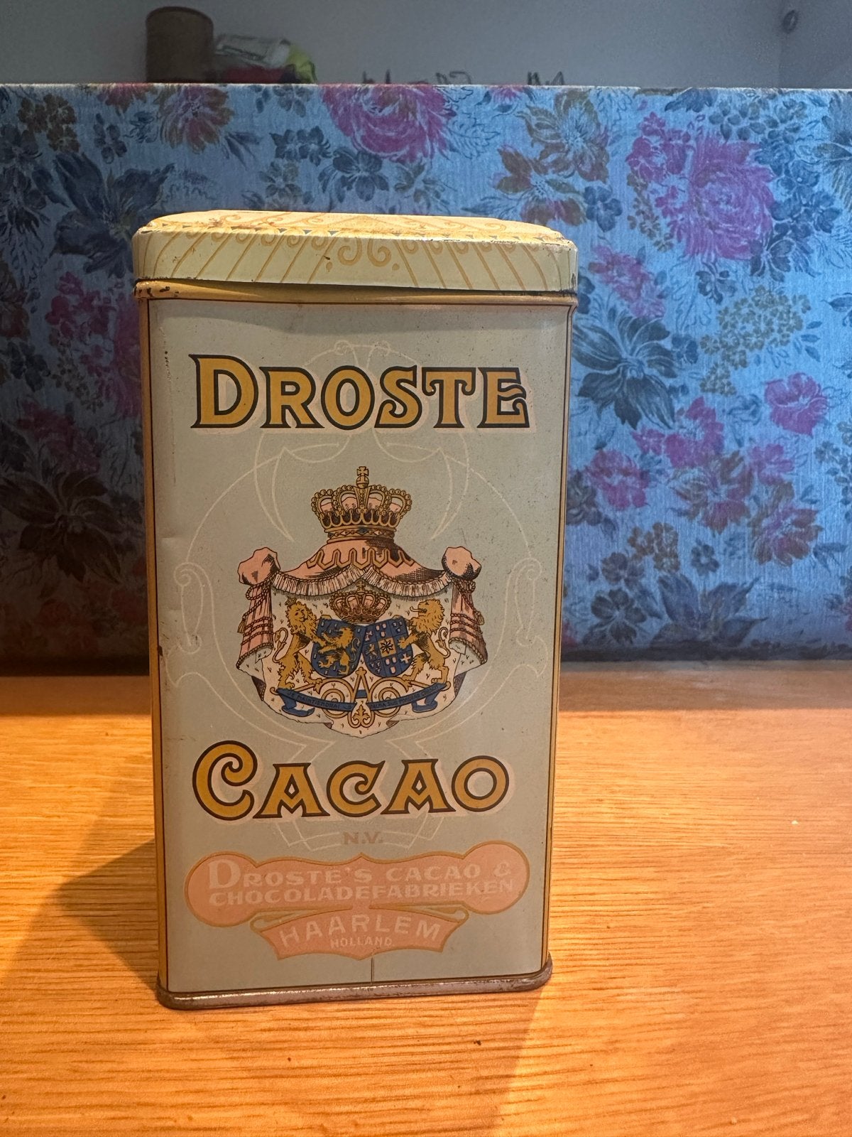 Vintage Droste Cacao Blik - Haarlem Holland, Ophalen of Verzenden