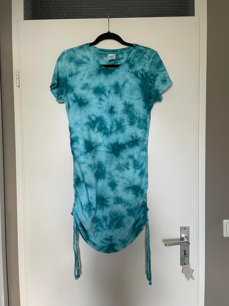 victoria’s secret pink turquoise tie dye badstof jurk mt M, Kleding | Dames, Jurken, Zo goed als nieuw, Maat 38/40 (M), Blauw