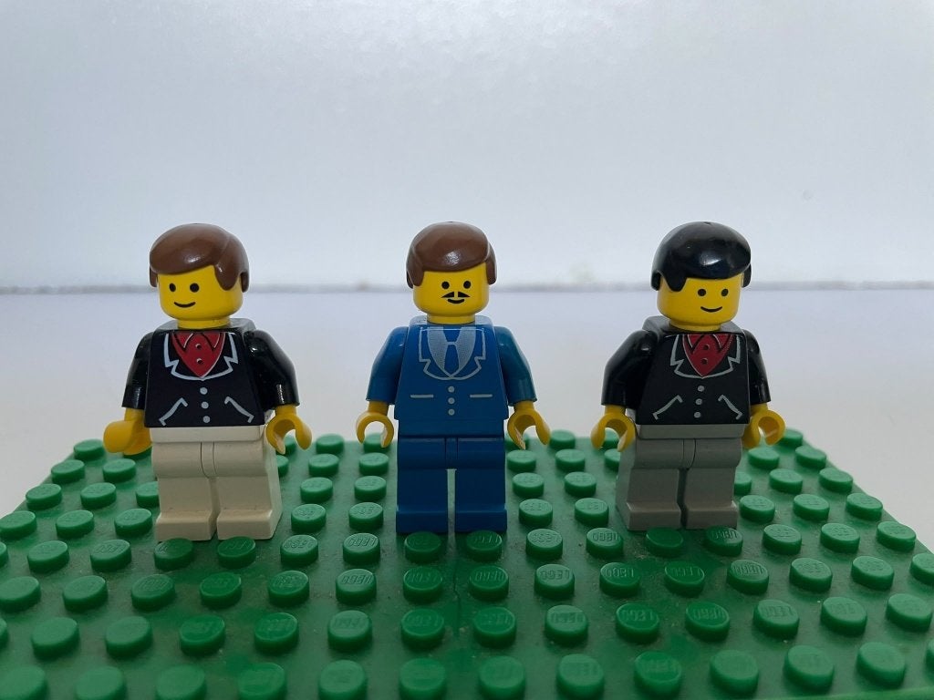 Vintage LEGO Classic Town Zakenlieden / Minifiguren (3x), Lego, Ophalen of Verzenden, Minifiguur, City