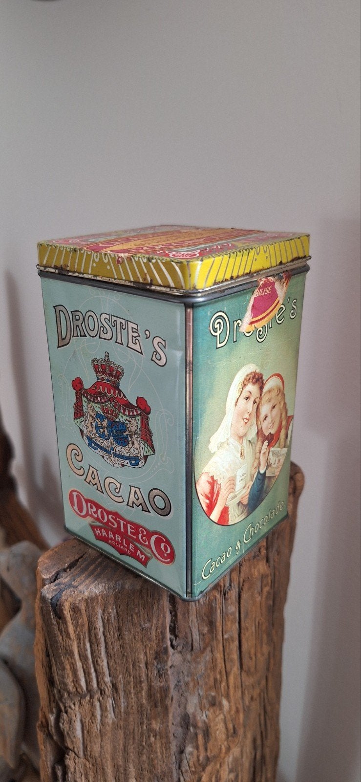 Droste cacao blik., Ophalen of Verzenden, Gebruikt, Overige, Droste