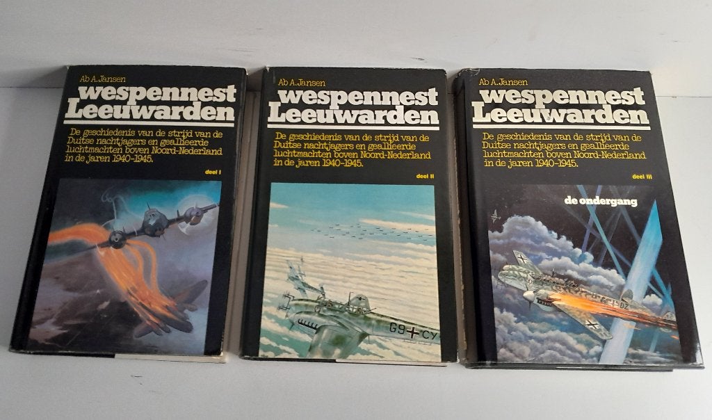 Boeken 3 delen - Wespennest Leeuwarden - Vliegtuigen 2e WO, Ophalen of Verzenden, Ab A. Jansen, Luchtmacht, Tweede Wereldoorlog