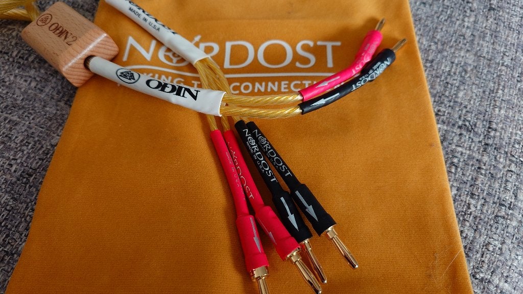 Nordost Odin 2 Supreme Reference Cables  Bi-Wire Set, Ophalen of Verzenden, Zo goed als nieuw, 2 tot 5 meter, Luidsprekerkabel