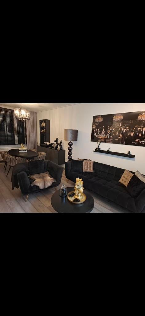 Richmond interiors Huxley velvet bank en fauteuil ., Ophalen of Verzenden