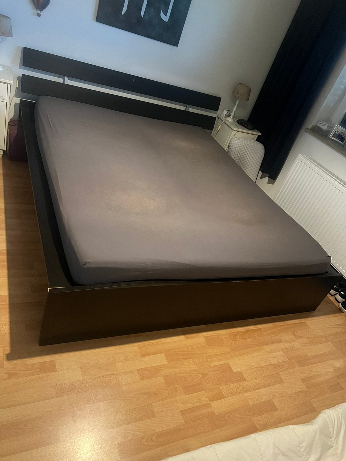 Bed met matrassen, Ophalen, Zo goed als nieuw, Tweepersoons, 180 cm
