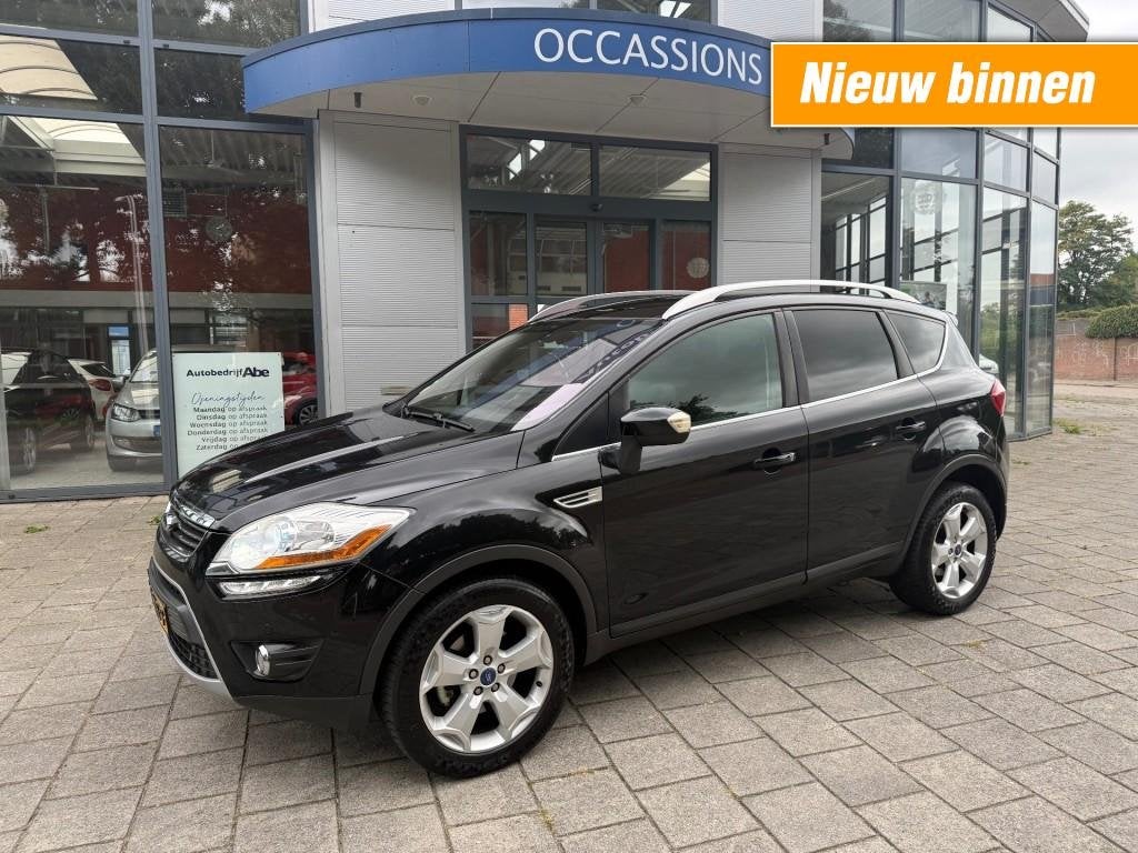 Ford KUGA 2.0 TDCI TITANIUM S-LMV-ECC-PDC-NAVI-LEER-XENON-PA, Auto's, Automaat, Euro 5, 15 km/l, Gebruikt