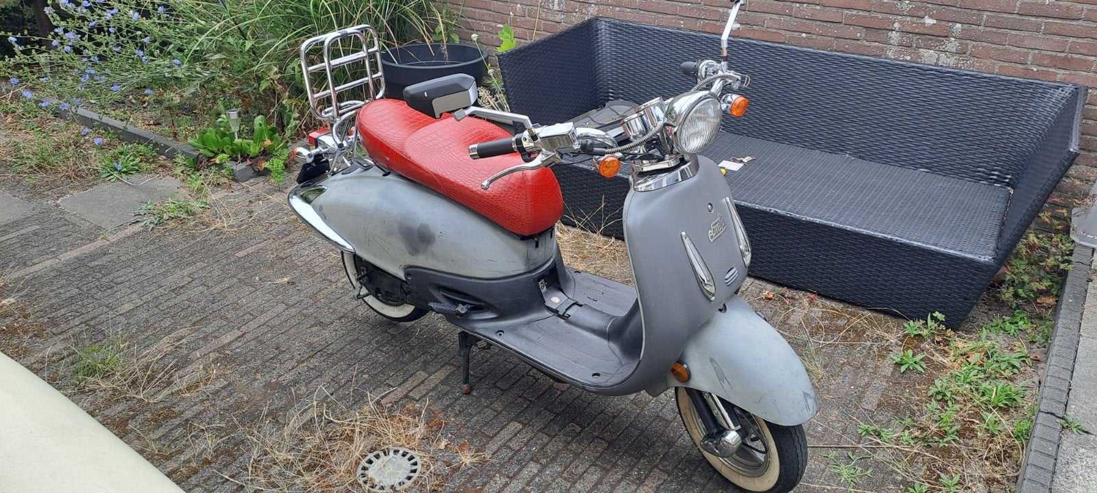 Diverse onderdelen Ebretti 518 + frame met geel kenteken, Ophalen of Verzenden, Gebruikt, Frame