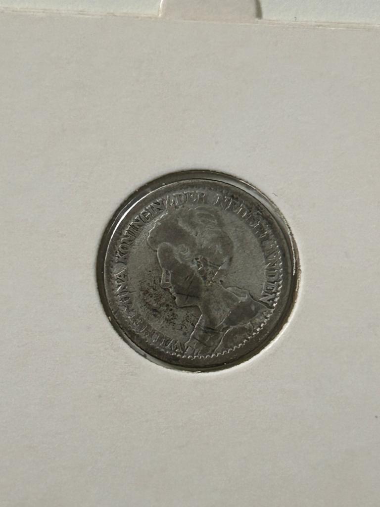 25 cent munten 1914 en 1915 Koningin Wilhelmina zilver, Postzegels en Munten, Munten | Nederland, Setje, Zilver, 25 cent, Ophalen of Verzenden
