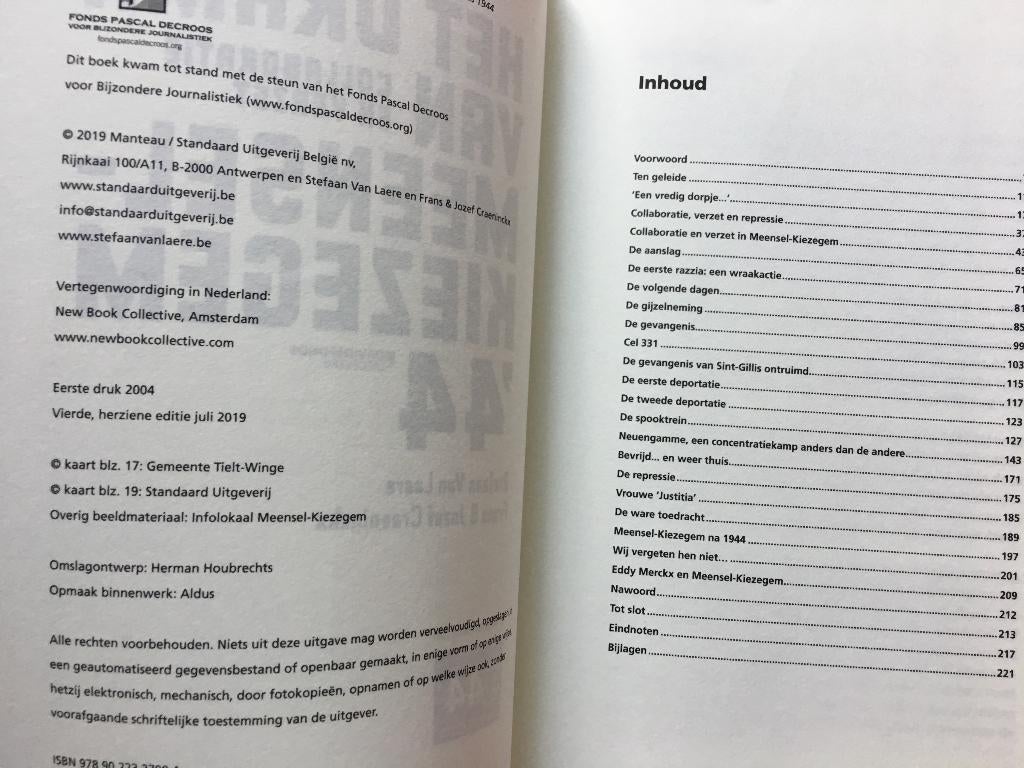 Het drama van Meensel-Kiezegem '44. Collaboratie en verzet, Verzamelen, Ophalen of Verzenden, Overige soorten, Nederland, Boek of Tijdschrift