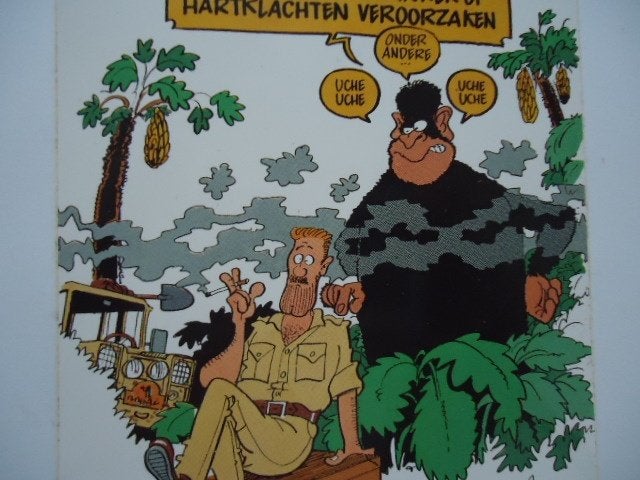 sticker oud Gerrit de JAGER strip sigaret roken jungle safar, Verzamelen, Stickers, Verzenden, Zo goed als nieuw, Bedrijf of Vereniging