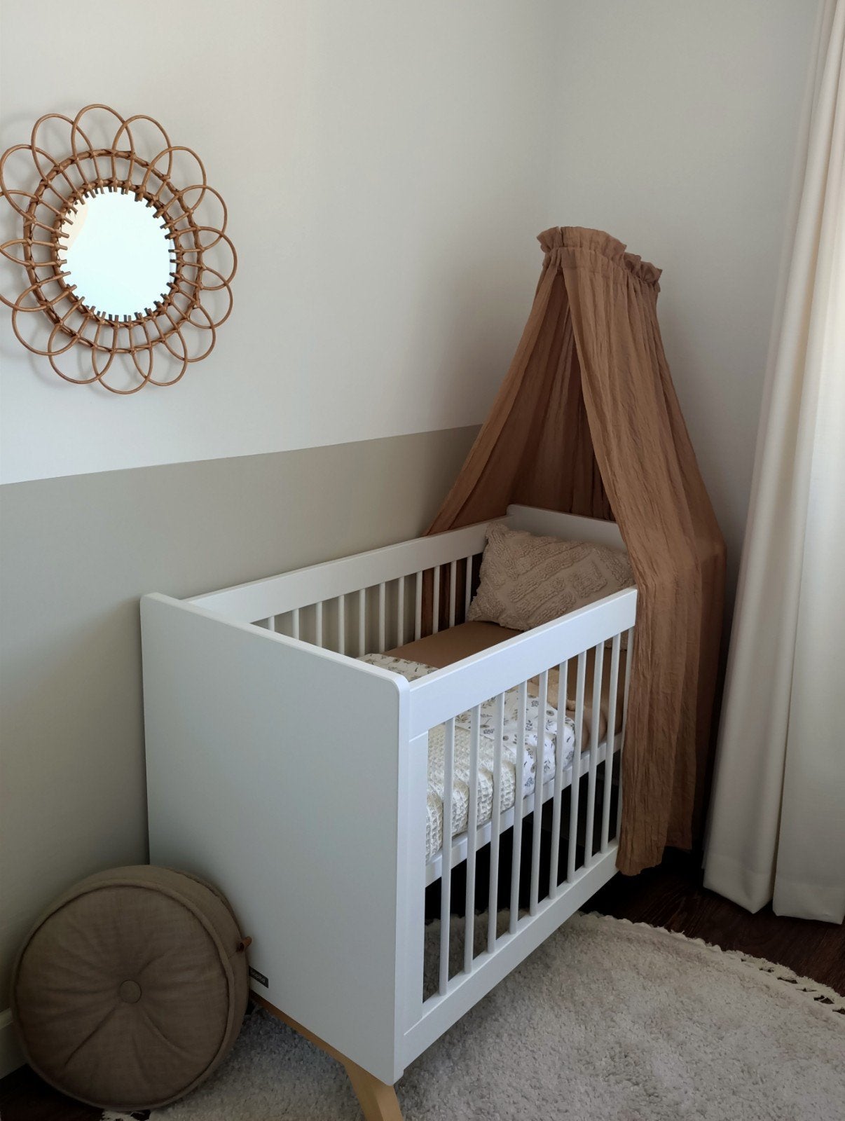 Bopita Fenna babybed 60 x 120 met AeroSleep babymatras, Kinderen en Baby's, Ophalen, Gebruikt, Ledikant