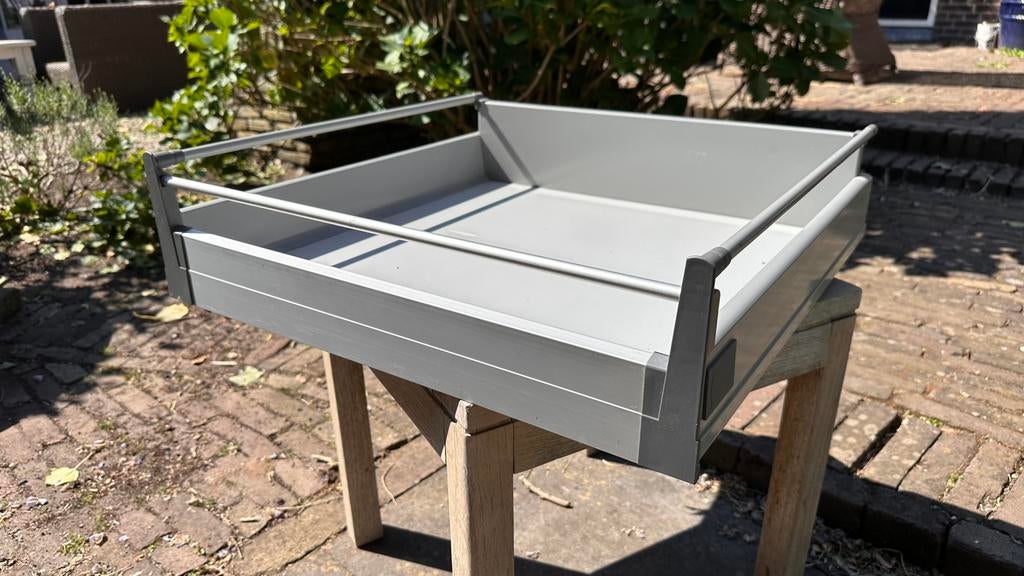 Keukenlades van Ikea van Rationell 60cm, Huis en Inrichting, Ophalen of Verzenden, Zo goed als nieuw, Grijs, Enkelwandige keuken