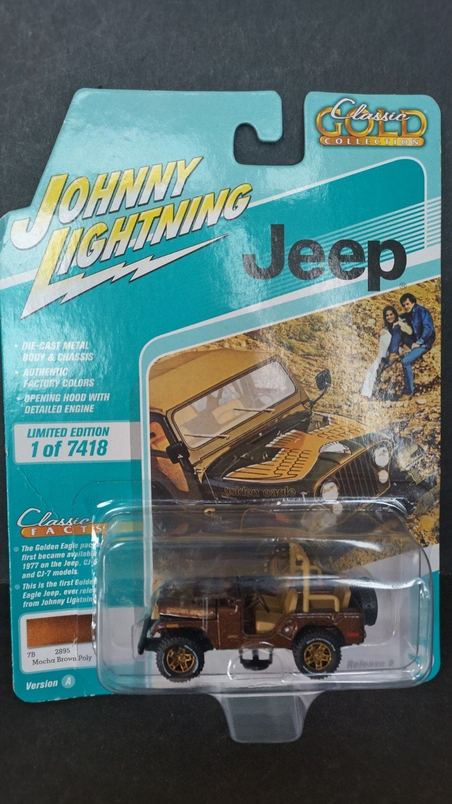 Willys Jeep CJ-5 golden Eagle 1:64 Johnny lightning Pol, Auto, Verzenden, Nieuw, M