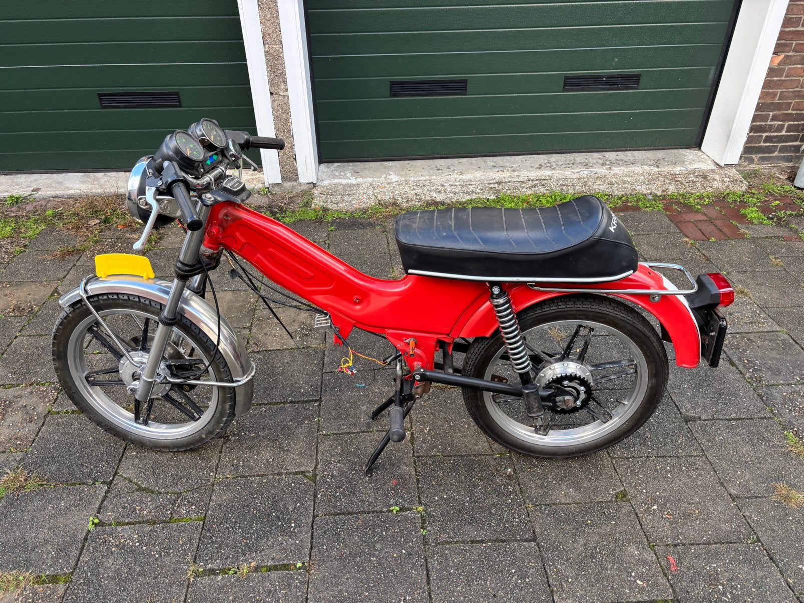 Rollend Kreidlerframe met brommer kenteken, Ophalen, Gebruikt, Frame