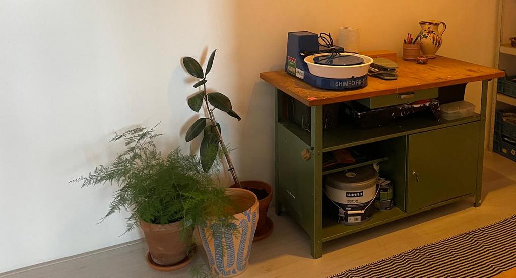 Vintage werkbank L 120 b60 h80, Ophalen, Gebruikt, 25 tot 50 cm, Rechthoekig