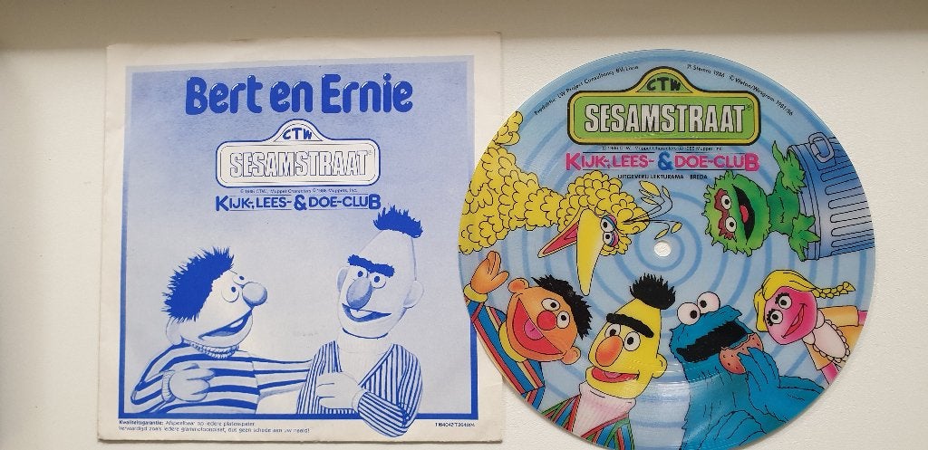 4984 bert en ernie picture single, Verzenden, Gebruikt, 12 inch